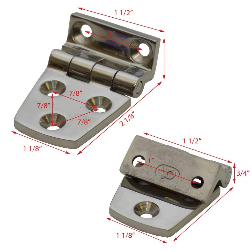 Offset Hinge Sea Dog Line Stainless Steel (PR)