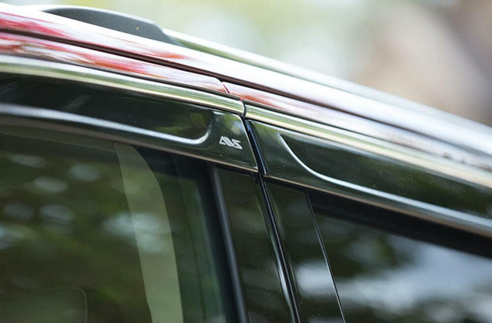 Low Profile Auto Ventshade [AVS] Rain Guards for 2020 - 2025 Jeep Gladiator; 2018 - 2025 Jeep Wrangler JL (2 - Door) | Window Vent Visors, 2 pcs. - Dark Smoke | 892025
