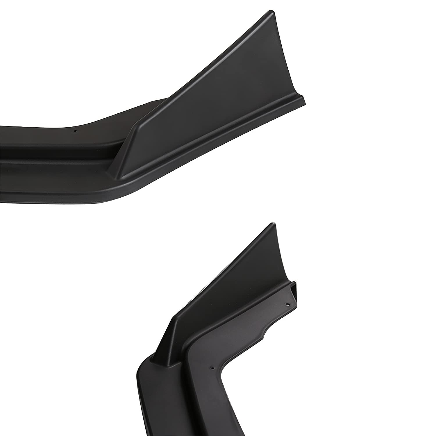 Matte Black Spec-D Tuning Front Bumper Lip Spoiler Splitter Body Kit 3PC Compatible with 2014-2017 Infiniti Q50 Sport