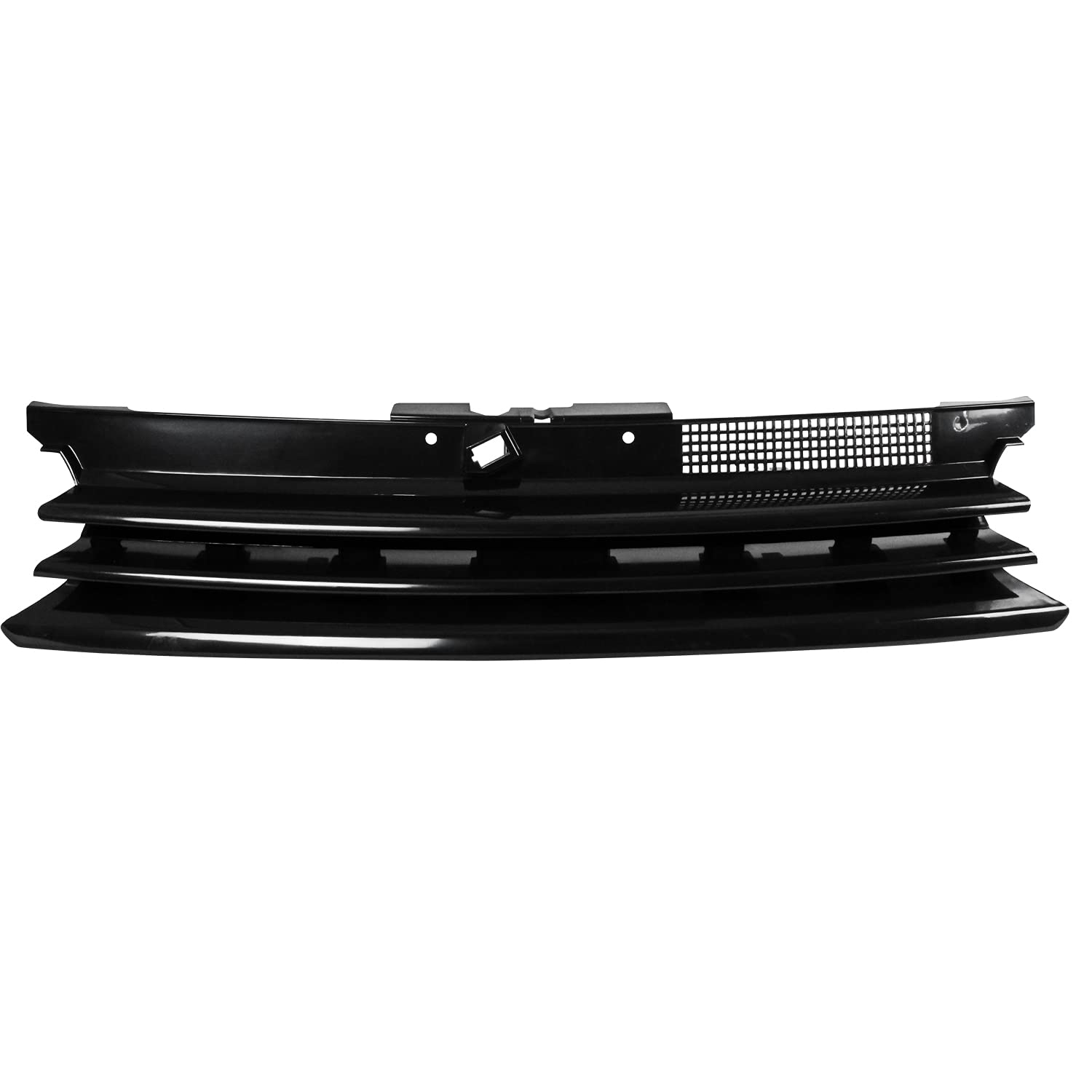 Spec-D Tuning Sport Glossy Black Front Hood Grille W/Notch Filler R32 Mk4 Compatible with 1999-2006 Volkswagen Golf Gti
