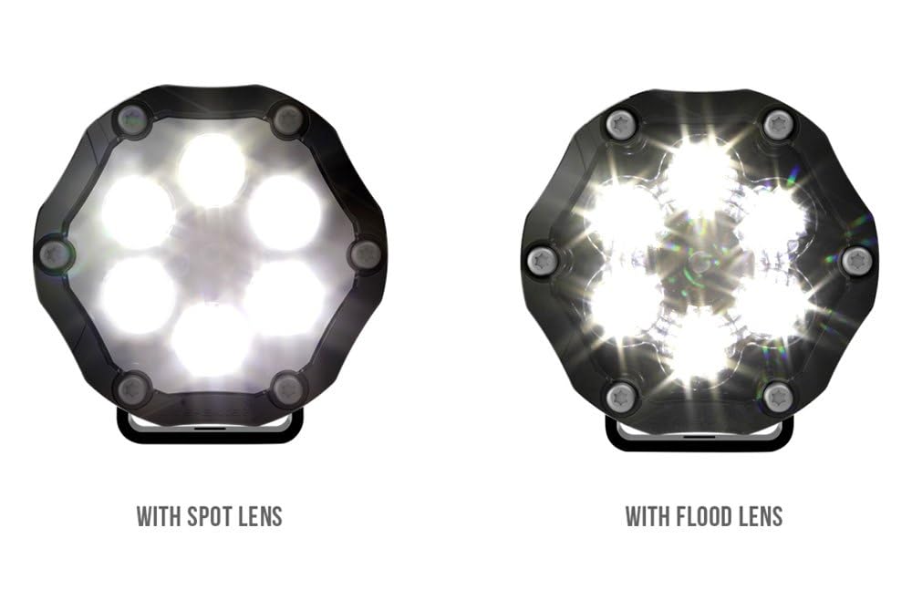 Round J.W. SPEAKER LED Light Pods, Model Trail 6 Sport