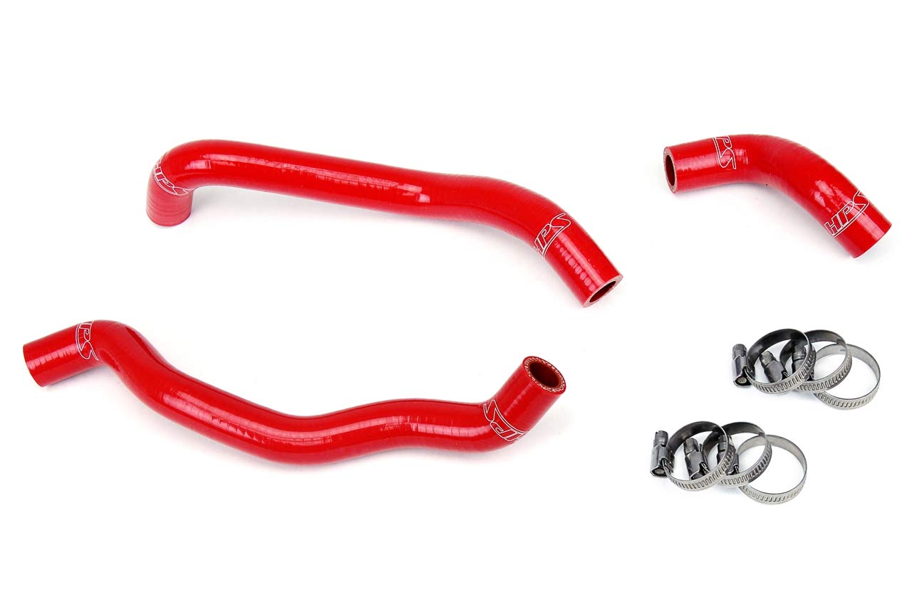3-ply Reinforced HPS Red Silicone Heater Coolant Hose Kit 57-1792H-RED