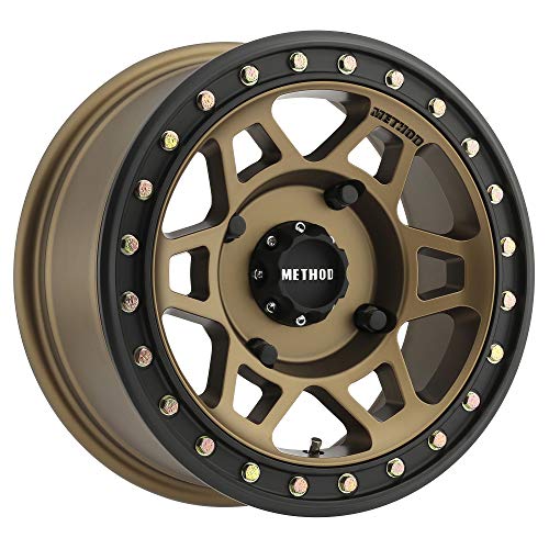 Method Race Wheels 405 Beadlock UTV Bronze With Matte Black Ring 15x7" 4x136", 38mm offset 5.3" Backspace, MR40557047952B