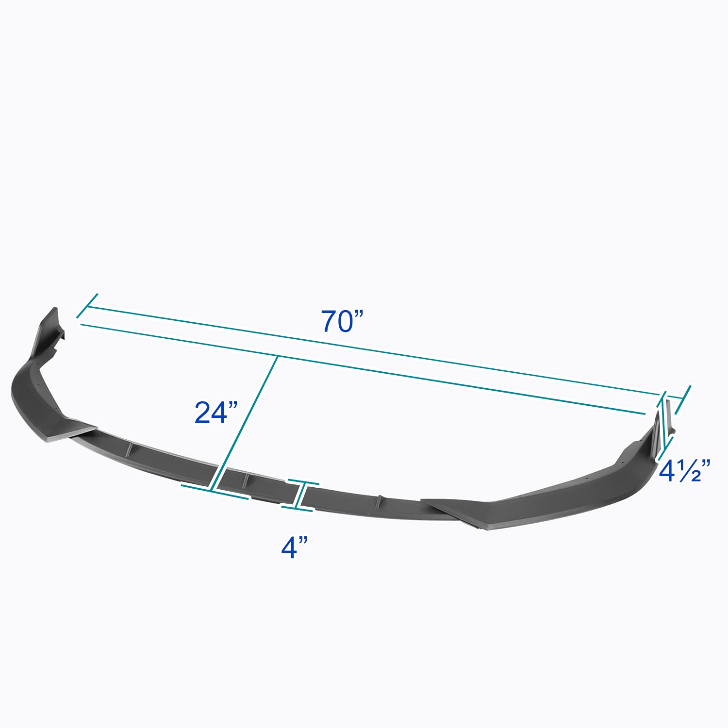 Matte Black Spec-D Tuning Front Bumper Lip Body Kit Spoiler Splitter Compatible with 2019-2022 Toyota Corolla