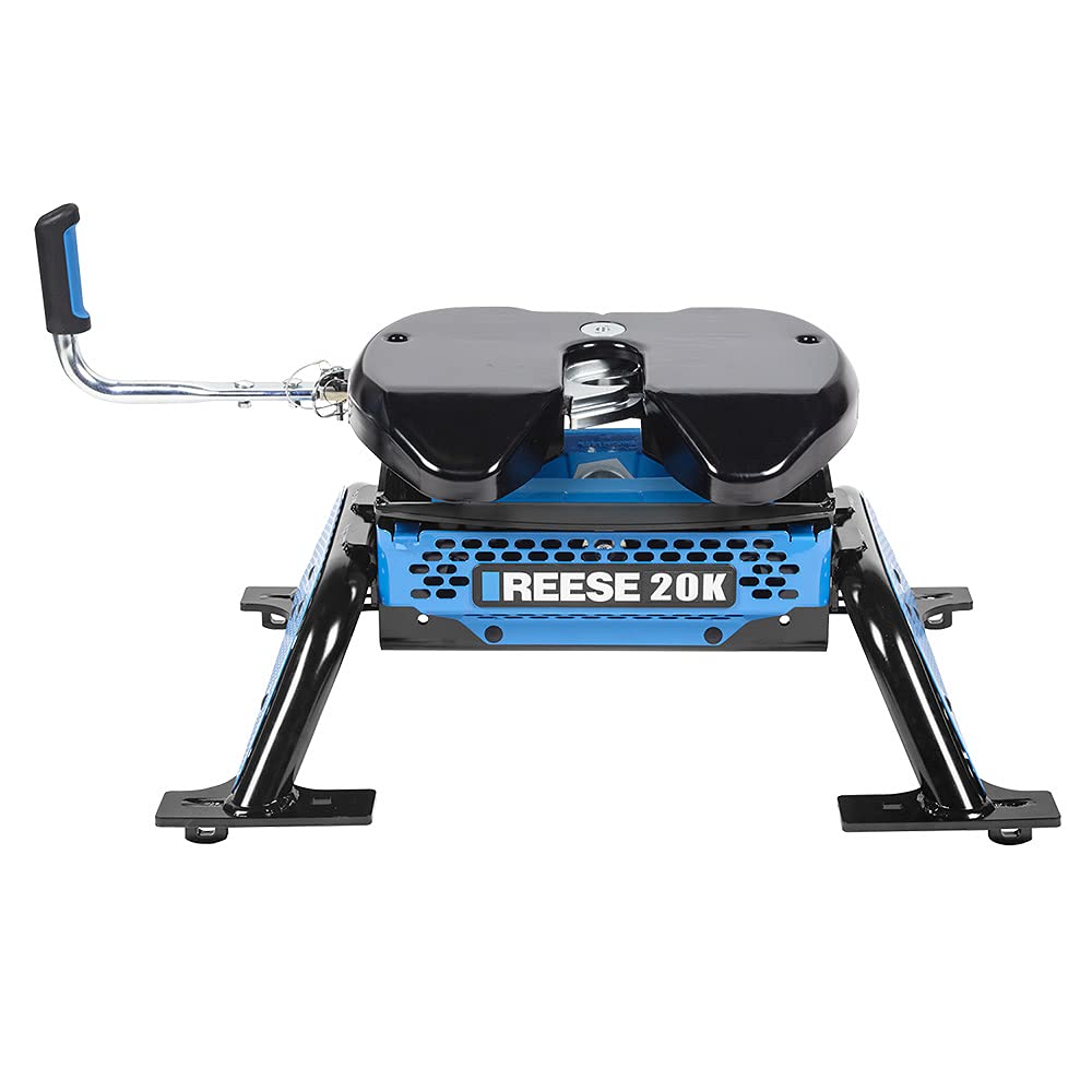 30928 Reese M5 Fifth Wheel Hitch, 20,000 lbs. Capacity, Talon Jaw, Complete System, Compatible with Industry Standard Rail Mounts