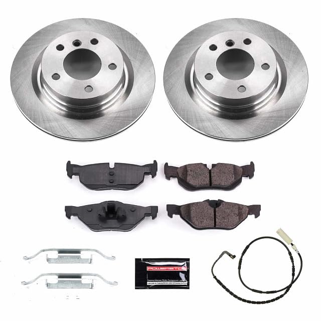 Power Stop KOE5687 Rear Replacement Brake Kit-OE Brake Rotors & Ceramic Brake Pads For BMW 128i 2008-2010 [Model Specific]