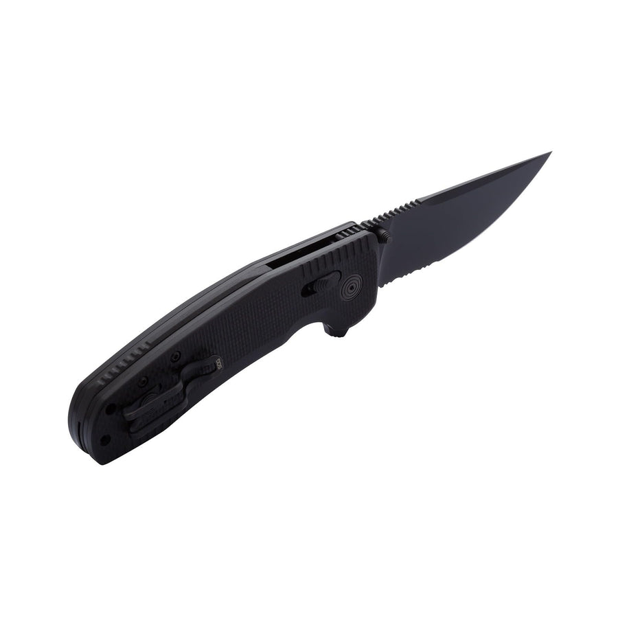 Partially Serrated SOG-TAC XR Tactical Folding Knife | 3.4" D2 Tool Steel Blade Ultra-Grip G10 Handle