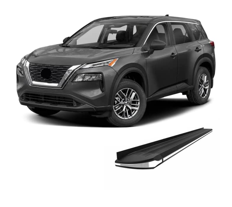 Exceed Black Horse Running Boards Compatible with 2014-2020 Nissan Rogue (Excl. Select Models)-EX-NIRO-14