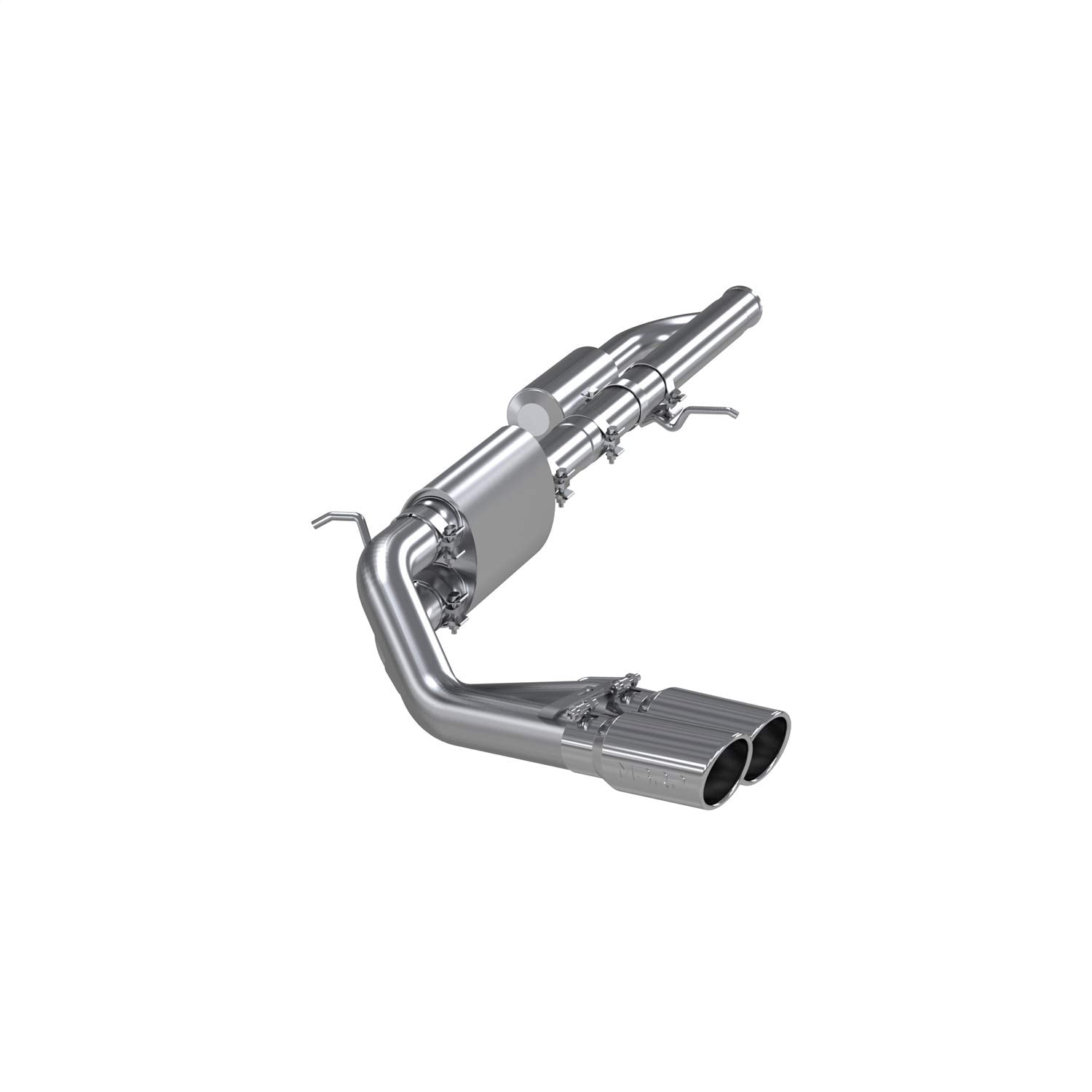Exhaust System MBRP S5081304 Cat Back (2009-UP Chev/GMC 1500 Silverado, Pre-Axle Dual Outlet, T304)