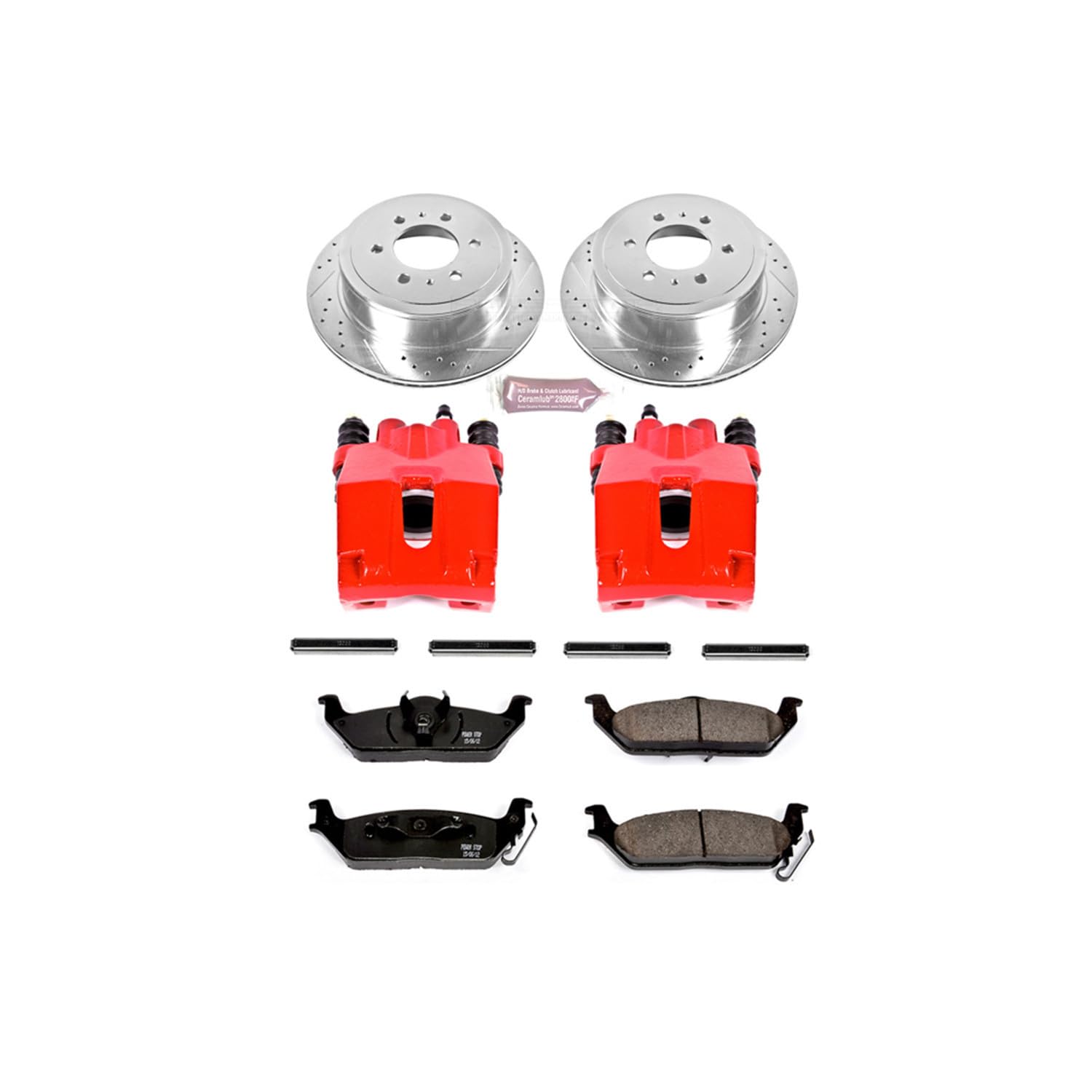 1-Click Power Stop (KC1950) Performance Brake Kit with Calipers For Ford F-150 2004-2011, Lincoln Mark LT 2006-2008 [Model Specific]