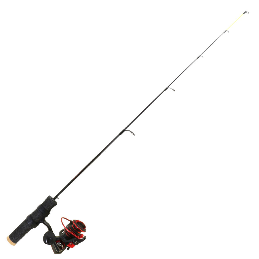 30” Katana Noodle Ice Fishing Rod & Reel Combo – Ultralight Graphite, Smooth Drag for Crappie, Bluegill & Trout