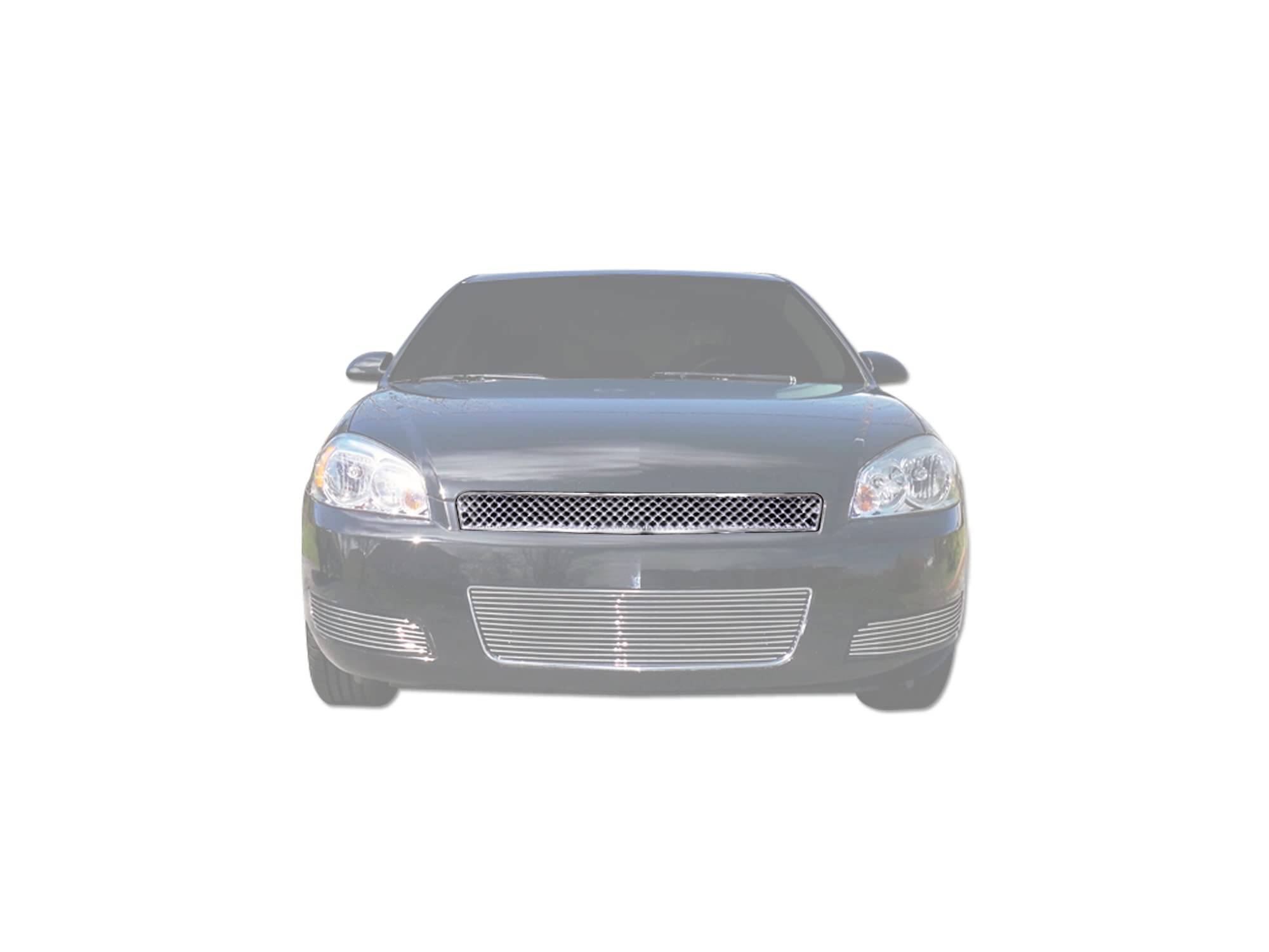 7147157 Armordillo USA Mesh Front Hood Grille - Chrome Fits 2014-2016 Chevy Impala Limited