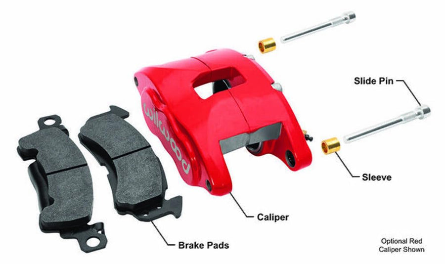 Black Powder Coated Wilwood Gates 140-11291-BK Front Caliper Kit