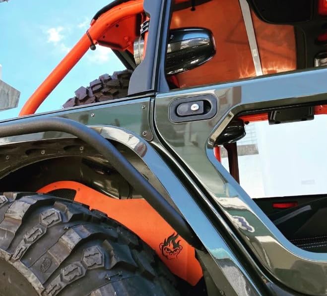 Wrangler JK 2007-2018 Rear Inner Fender - Black Powdercoat