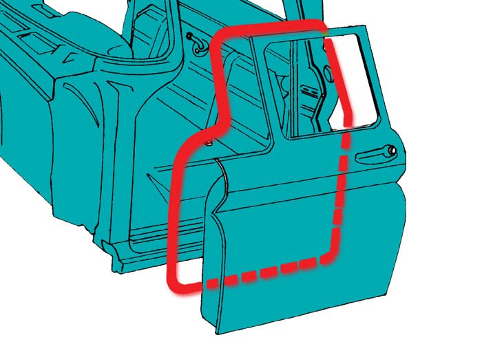 Door Weatherstrip Set Brothers Trucks DFS4755 - Pair