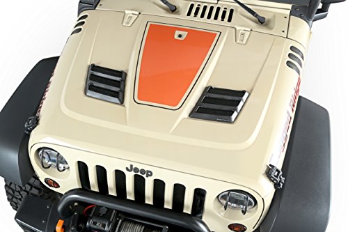 Hood Vent Kit, Rugged Ridge | Performance, Black | 17759.09 | Fits 1997-2018 Jeep Wrangler