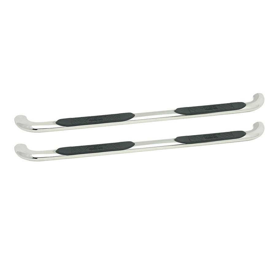 Platinum 4 Westin Oval Nerf Bars fits 2009-2018 Ram 1500 2019-2024 Ram 1500 Classic 2010-2025 2500 3500 Crew Cab (Exc Cab Chassis w/Def Tank) Polished Pair
