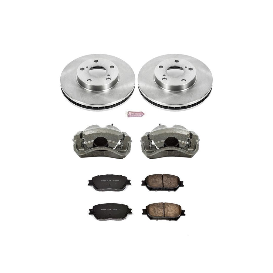 Power Stop KCOE1064 Stock Replacement Front Brake Kit (with Calipers) For Toyota Camry 2002-2006 [Model Specific]