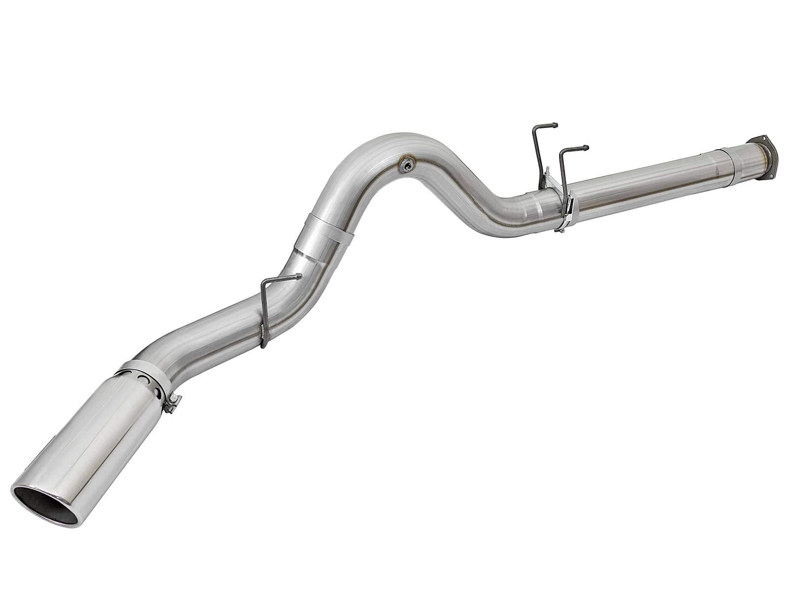 ATLAS aFe Power 49-03090-P 5" DPF-Back Aluminized Steel Exhaust System with Polished Tip, 1 Pack