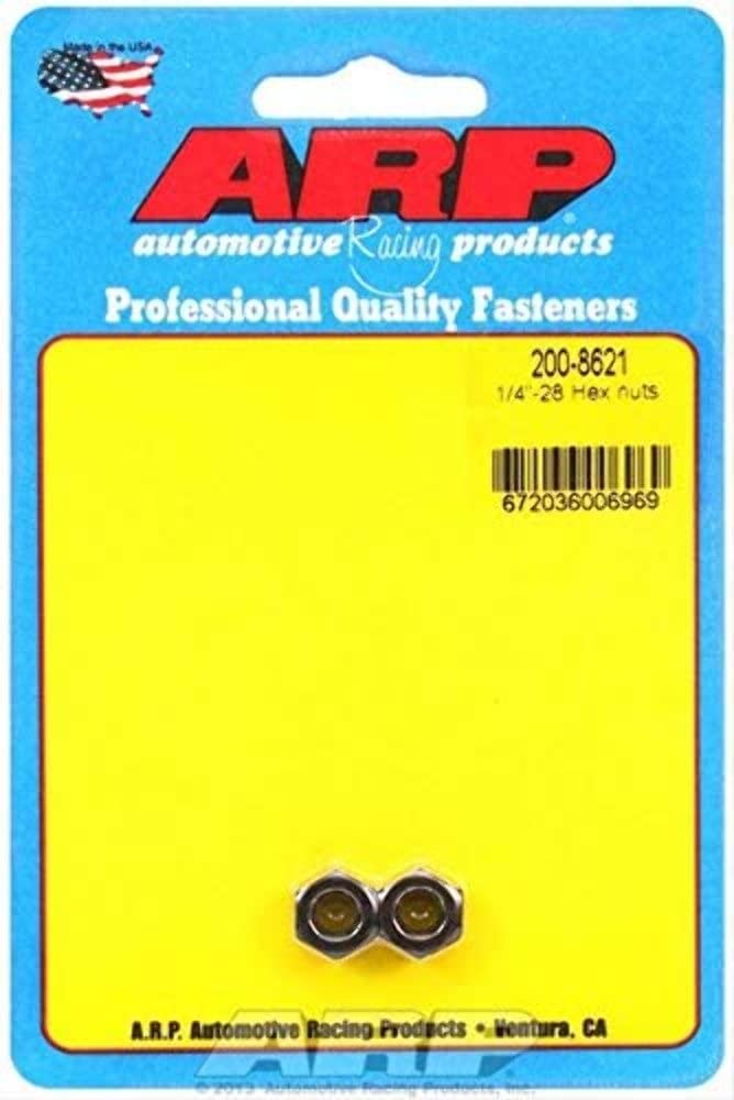 ARP 8740 Chrome Moly Nut Kit - 2 Pack 1/4-28 (Black)