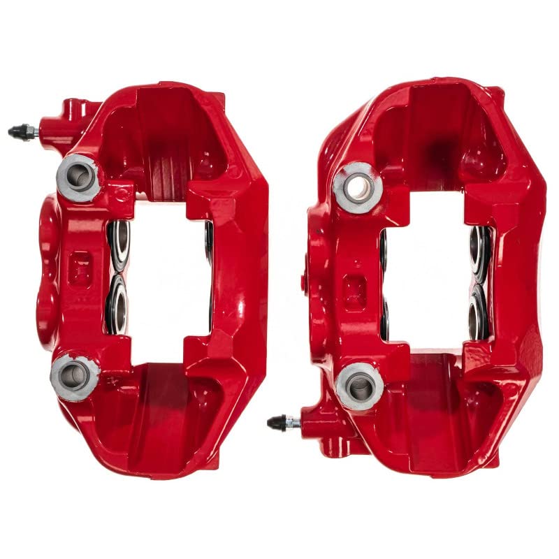 Power Stop S2708 Front Pair of High-Temp Red Powder Coated Calipers For Lexus LS430 2001-2006 [Model Specific]
