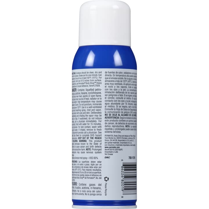 82019 Permatex All Purpose Spray Adhesive, 10.5 oz. net Aerosol Can