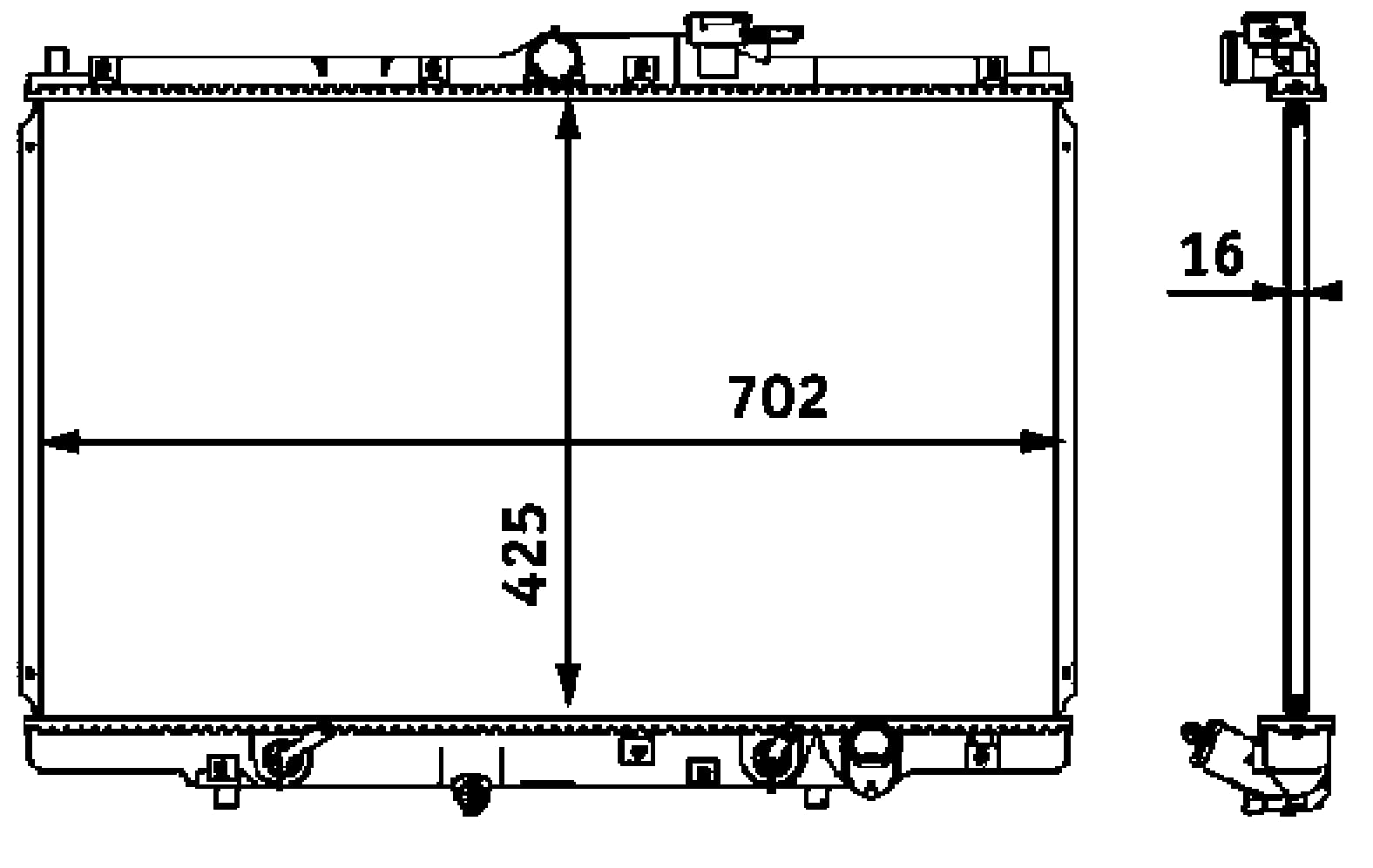 Radiator BEHR CR547000S
