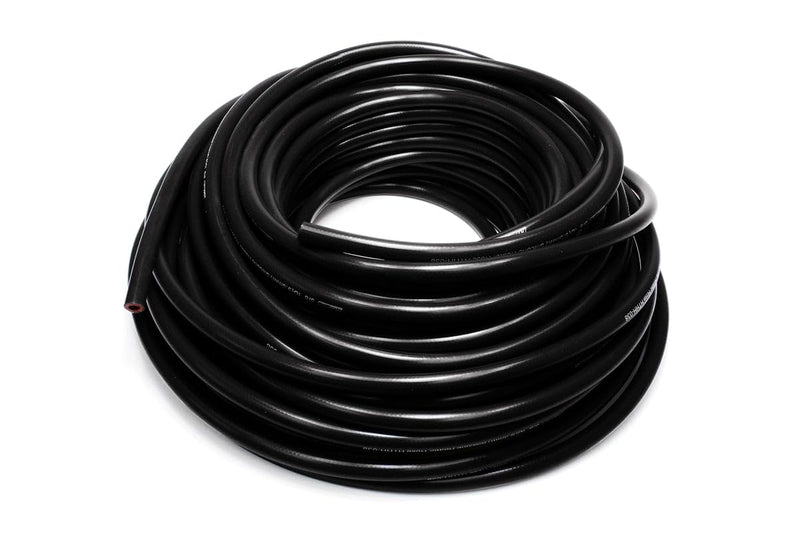 HTHH-087-BLKx100 HPS Silicone High Temperature Reinforced Heater Hose, 200 PSI Maximum Pressure, 100' Length, 7/8" ID, Black