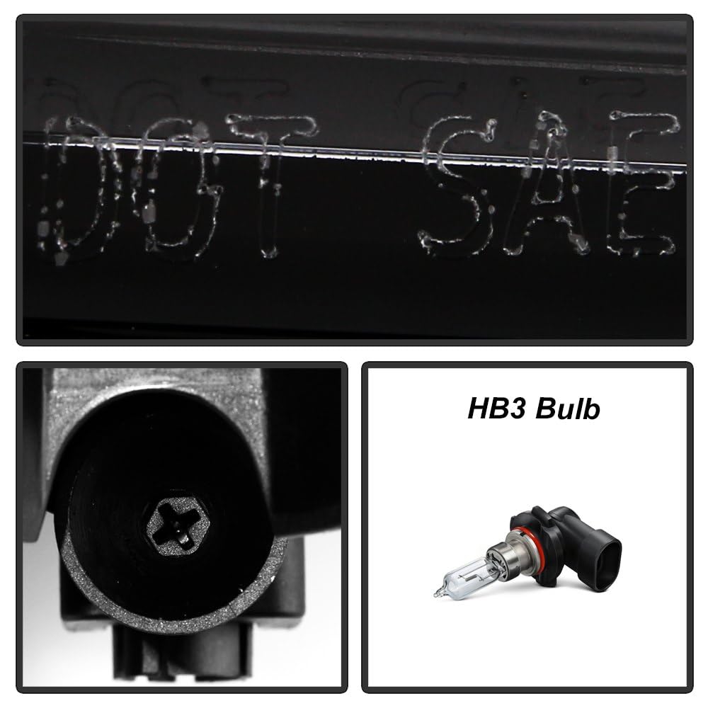 Dodge Charger 15-18 Spyder (POE) w/LED DRL Halogen Headlight - Low Beam-HB3(Not Included) ; High Beam-HB3(Not Included) - OE Right (No Side Logo)