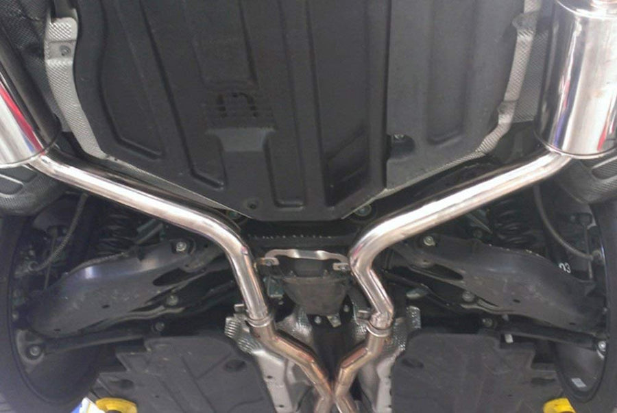 Stainless Steel Megan Racing MR-CBS-W204V6-VO-R Cat-Back Exhaust System