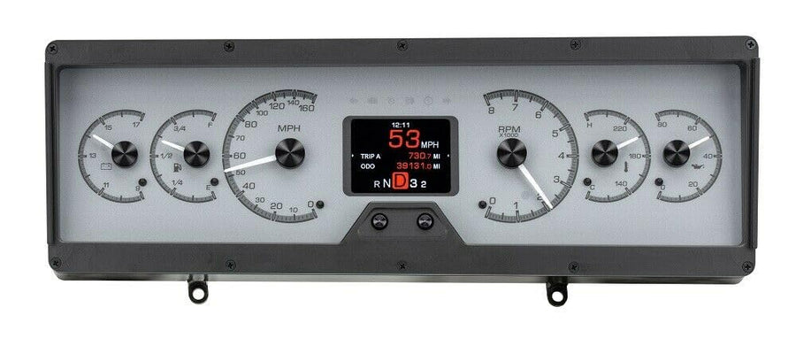 Dakota Digital HDX-78O-CUT-S Analog Gauge System Compatible with 1978-88 Oldsmobile Cutlass Silver Alloy