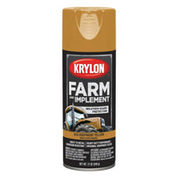 Krylon Farm & Implement K01953000 Spray Paint, High Gloss, Old Equipment Cat Yellow, 12 oz.