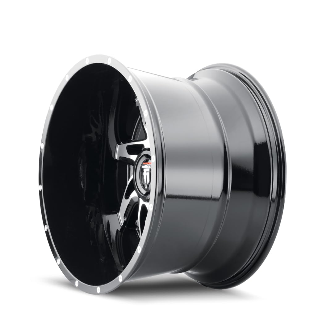 Gloss Black American Truxx SPYDER Wheel with Painted (22 x 14. inches /8 x 180 mm, -76 mm Offset)