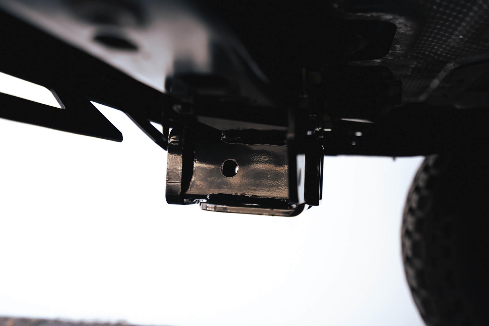 2" DV8 Offroad Bolt-on Hitch Compatible with Jeep Wrangler JL & JK (2007-Current) | Heavy Duty Factory Frame Mounted | Flat 4-Pin Mount Included | Bolt-on Installation | Black Finish
