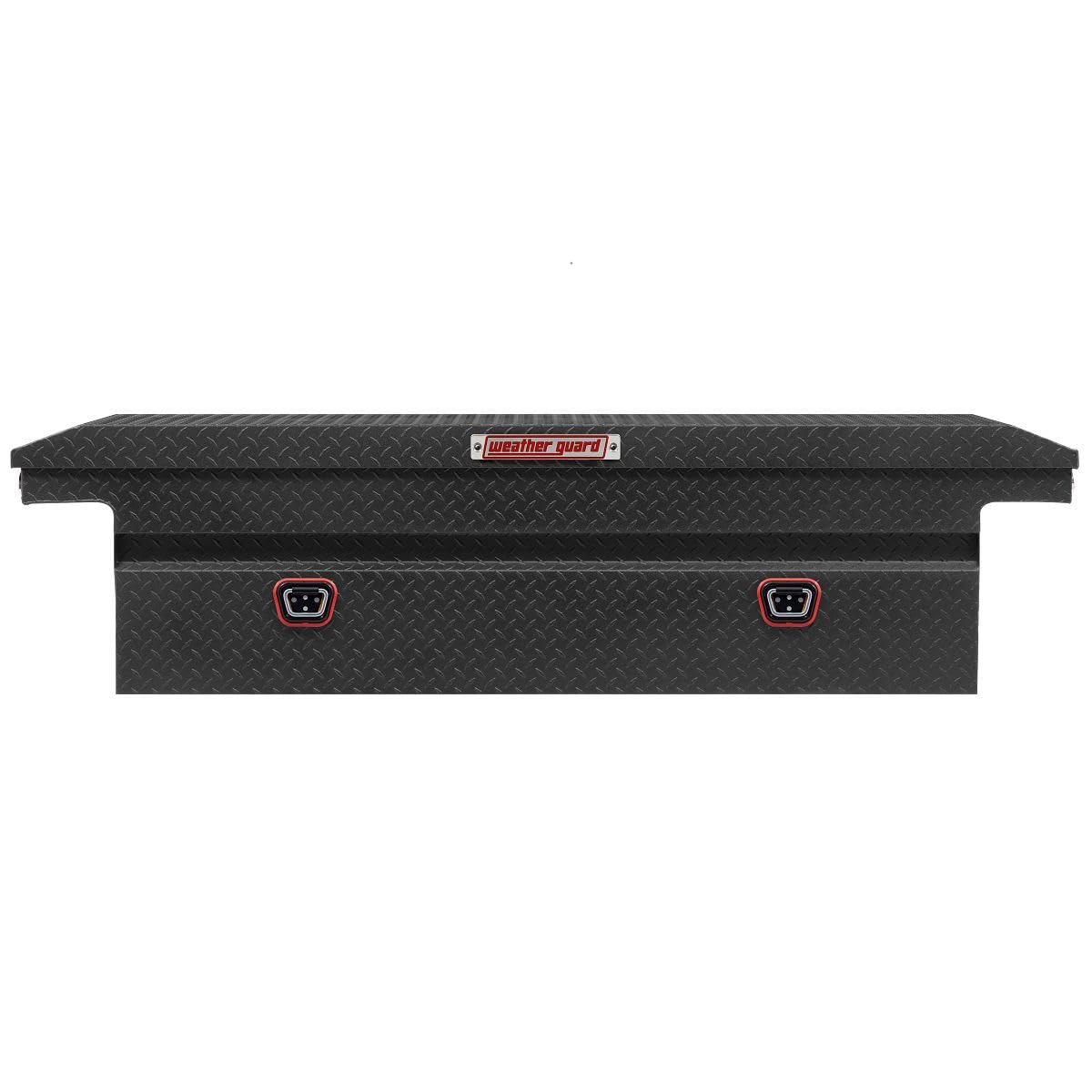 Weather Guard Saddle Truck Box Model 121-52-04, Aluminum, For Full Size Trucks, Low Profile, Textured Matte Black, 11.0 cu ft capacity