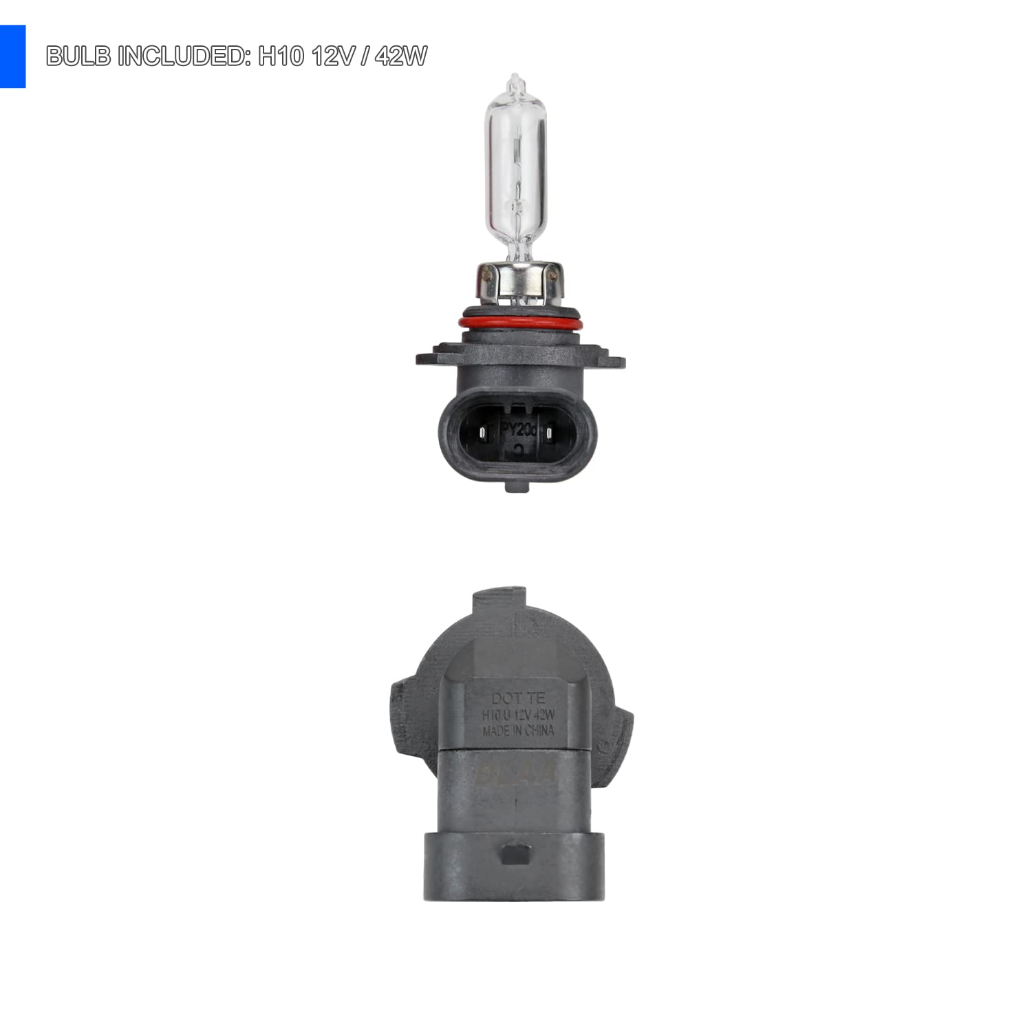 Fog Lamp Spec-D Tuning Smoke Lens with Universal Wiring and Switch Compatible with Ford F150 2011-2014