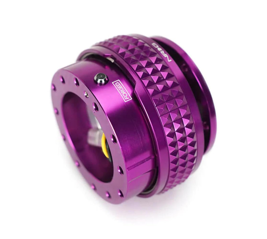 NRG Innovations Gen 2.1 NRG-SRK-210PP-PP Quick Release Steering Wheel Adapter, Purple Body/Purple Pyramid Ring