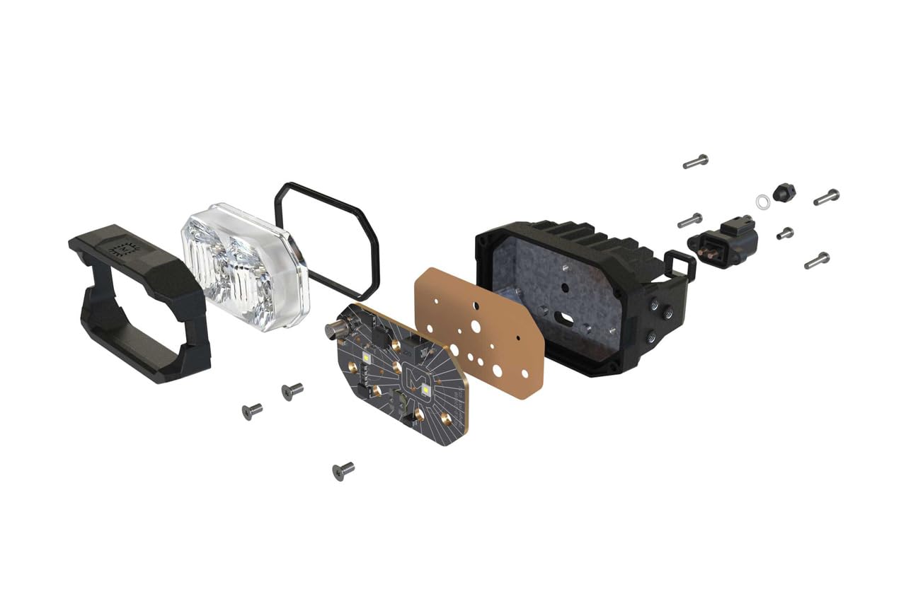 2Banger Ncs Led Pod Morimoto (Spot/Yellow)(Pair)