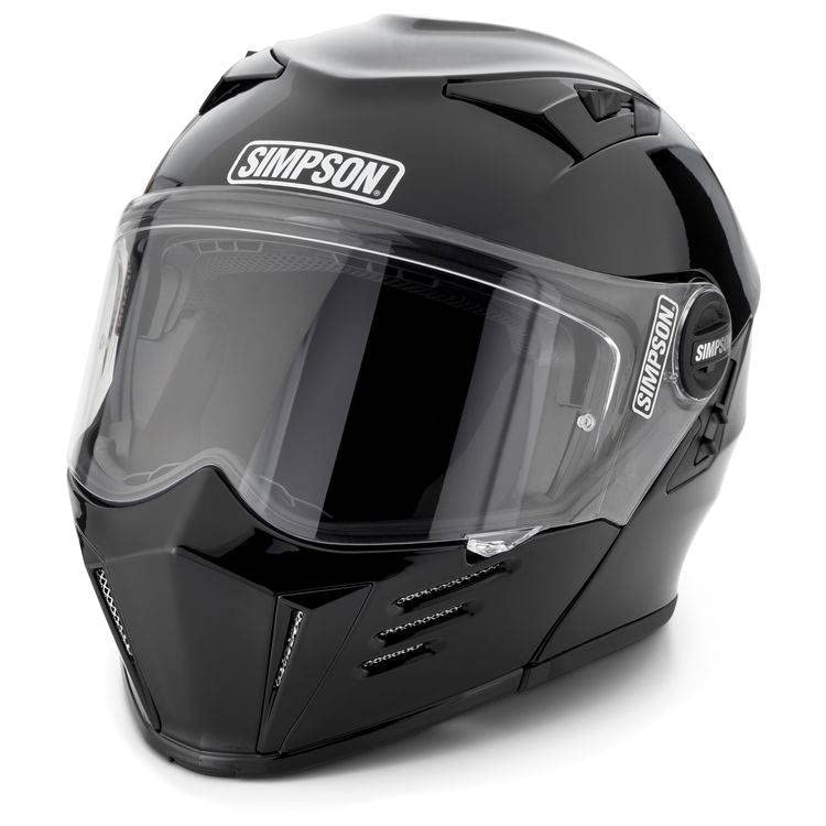 Simpson adult unisex Helmet M59L2 Mod Bandit Lrg Black, Black, Large US