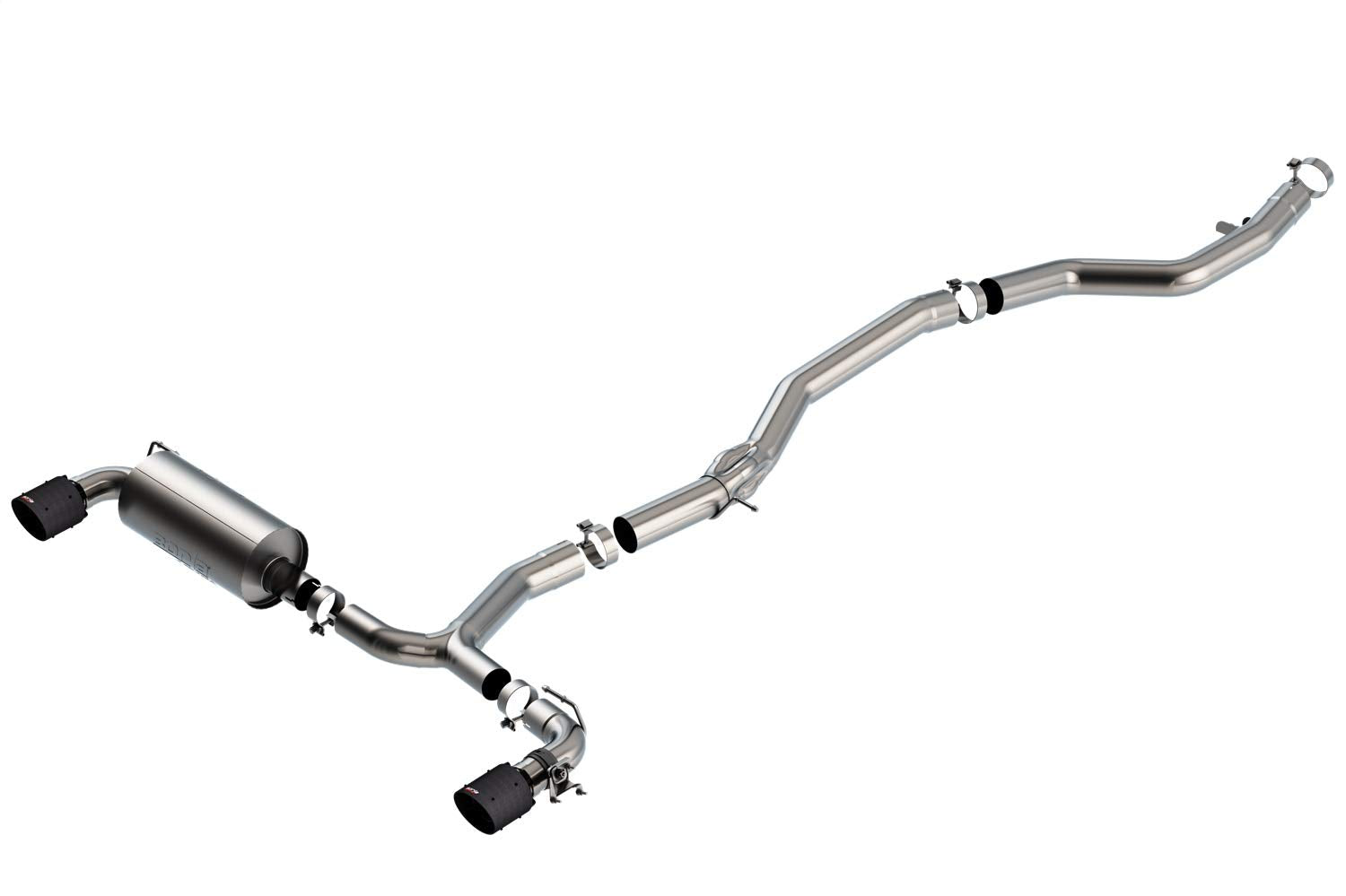BORLA Cat-Back 140826CFBA Performance Exhaust System for 2020-2023 Toyota GR Supra 3.0L 6 Cyl. Automatic Transmission Rear Wheel Drive.
