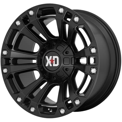 Xd851 XD Wheels Monster 3 Satin Black Wheel with Alloy Steel (20 x 10. inches /5 x 78 mm, -18 mm Offset)