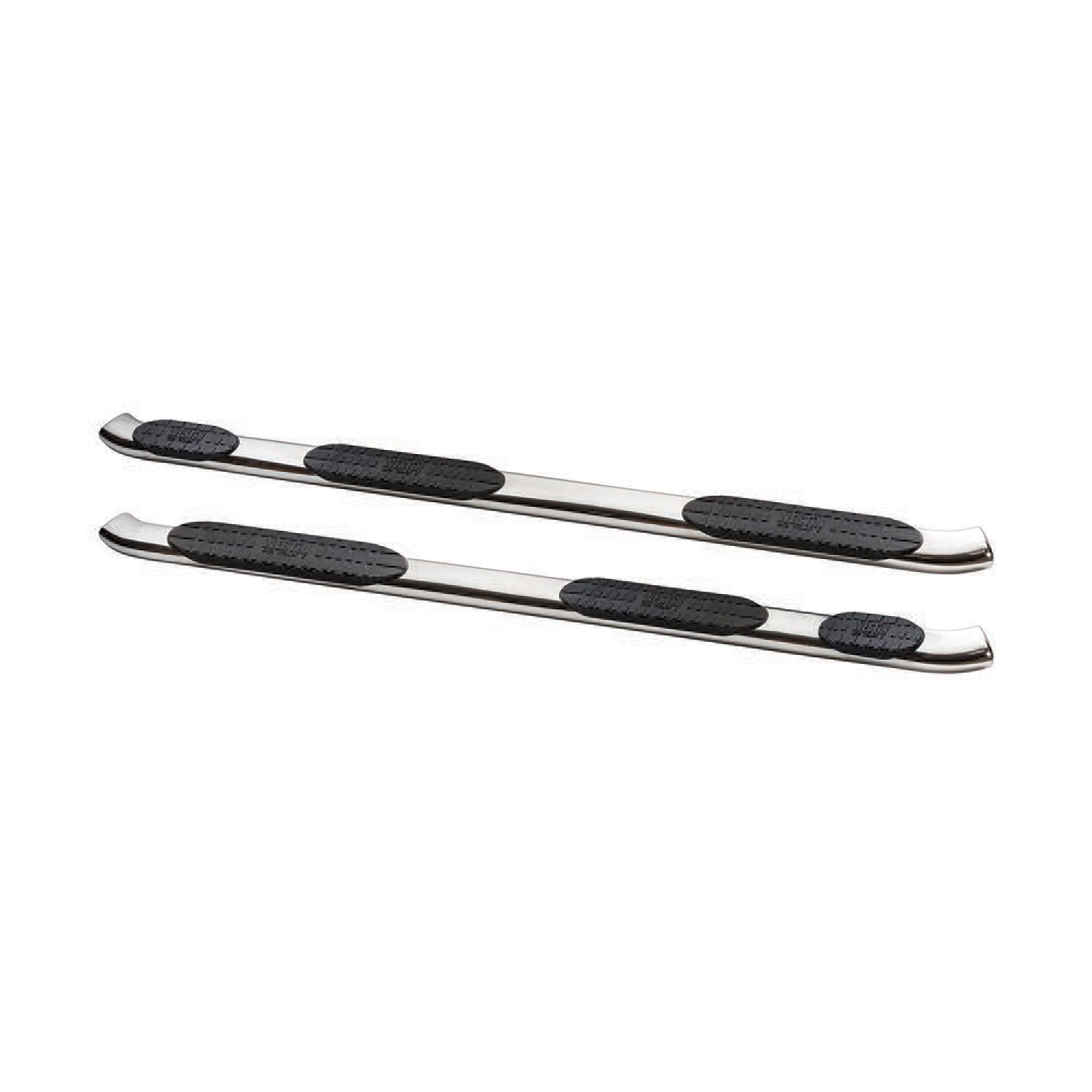 Westin PRO TRAXX 5 Oval Nerf Step Bars fits 2019-2025 Ram 2500 3500 8ft. Crew Cab Bed (Excluding Dually) Polished Pair