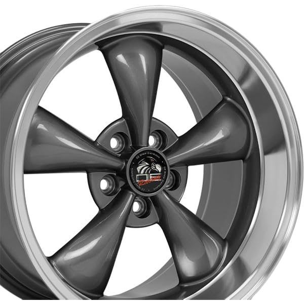 Anthracite Wheel with Machined Lip Painted OE Wheels LLC FR01-18100-5450-22AM (18 x 10. inches /5 x 114 mm, 22 mm Offset)