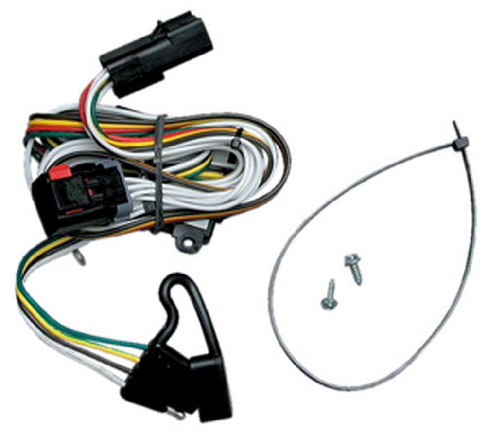 Tekonsha T-One® T-Connector Harness,4-Way Flat,w/Converter,Compatable with 2001-2003 Chrysler Town & Country,2001-2003 Chrysler Voyager,2001-2003 Dodge Caravan , Black