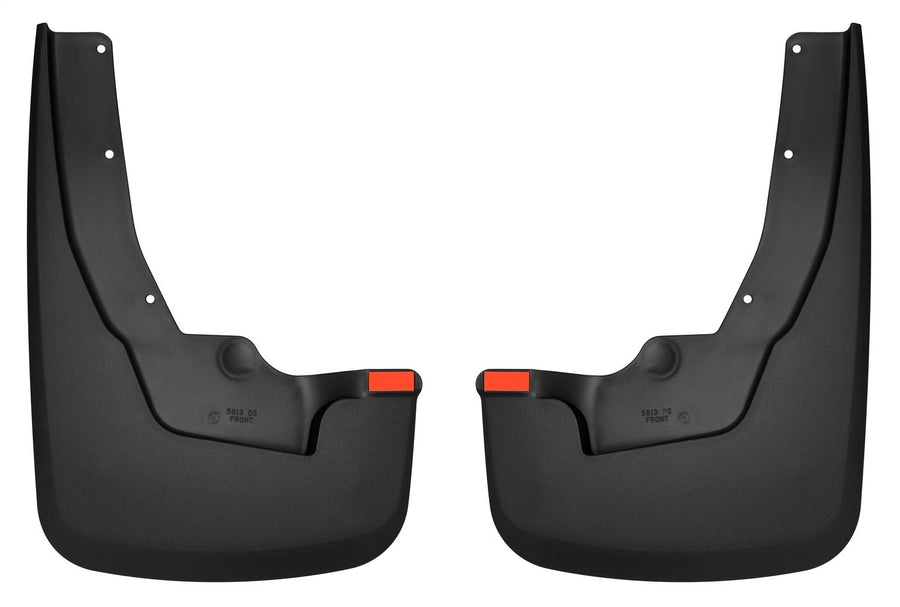 Husky Liners Mud Guards Custom | Fits 2019-2026 Ram 1500 (New Body Style) w/OEM Fender Flares | Front Set, 2-pc Black - 58131
