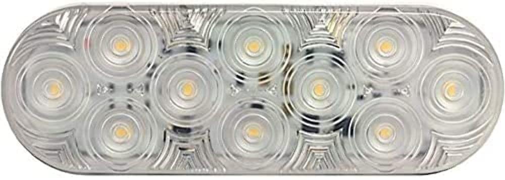820KC-10 Peterson Manufacturing 6.5"x2.25" LED Back-Up Light (LED B/U Light Oval Groom Mt Amp Kit Mv), 1 Pack