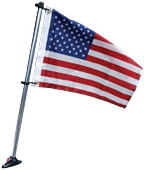 Pontoon Flag Pole Socket Taylor Made Products with Flag 24” Flag Pole 12” x 18” for Pontoon Boats