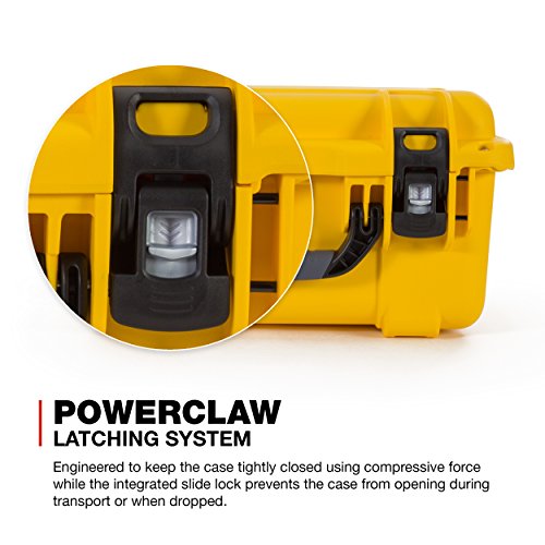 Medium Nanuk 918 Waterproof Hard Case with Padded Dividers 16.9" x 12.9" x 9.3" - Yellow (918-2004)
