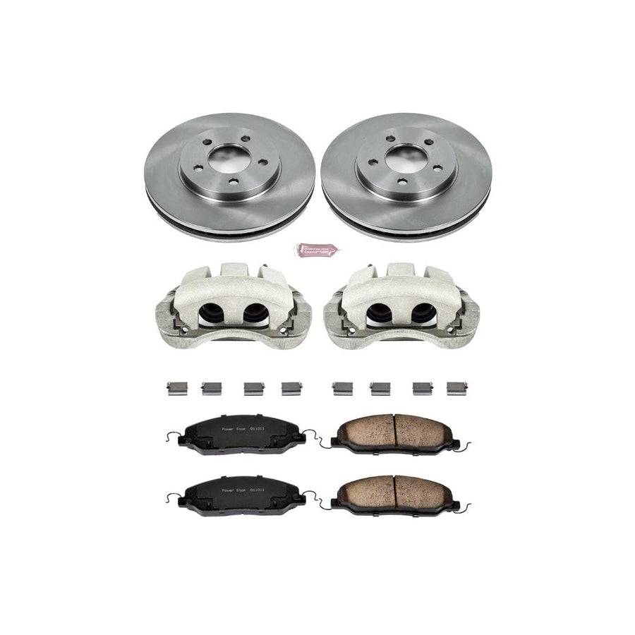 Power Stop KCOE1382 1-Click OE Replacement Brake Kit with Calipers For Ford Mustang Autospecialty 2005-2010 [Model Specific]