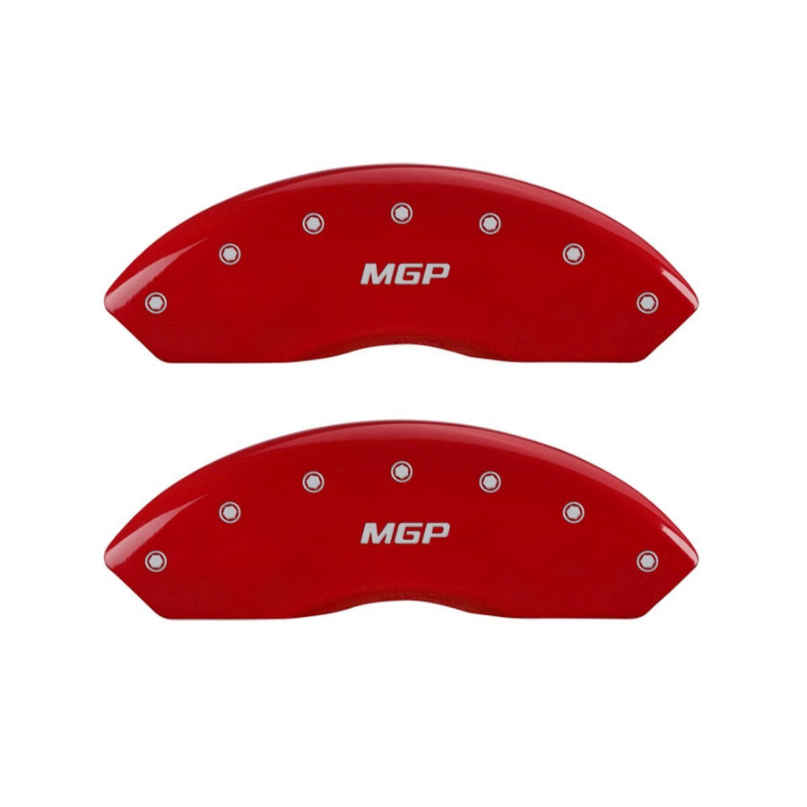 MGP Red Caliper Covers 22210SMGPRD - Engraved Front & Rear MGP, Set of 4